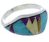 Multicolor Southwest Sterling Silver Ring Size 6 EX50501